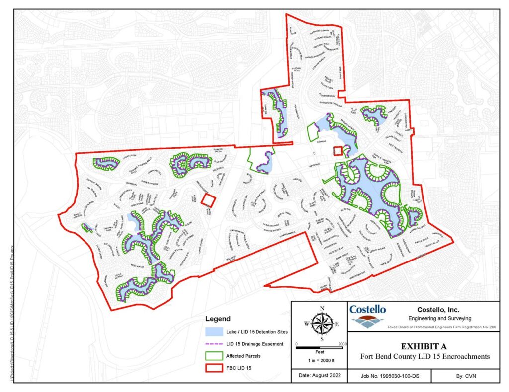 LID 15 Drainage Easement Encroachment Policy Fort Bend County Levee